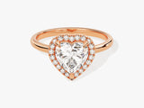 Heart Halo Lab Grown Diamond Engagement Ring (1.50 CT)