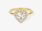 Heart Halo Lab Grown Diamond Engagement Ring (1.50 CT)