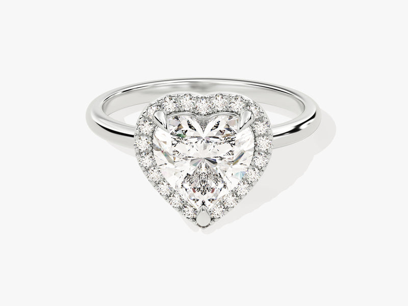 Heart Halo Lab Grown Diamond Engagement Ring (2.00 CT)