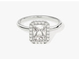 Radiant Halo Lab Grown Diamond Engagement Ring (1.00 CT)