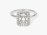 Radiant Halo Moissanite Engagement Ring (2.00 CT)