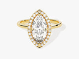 Marquise Halo Lab Grown Diamond Engagement Ring (2.00 CT)