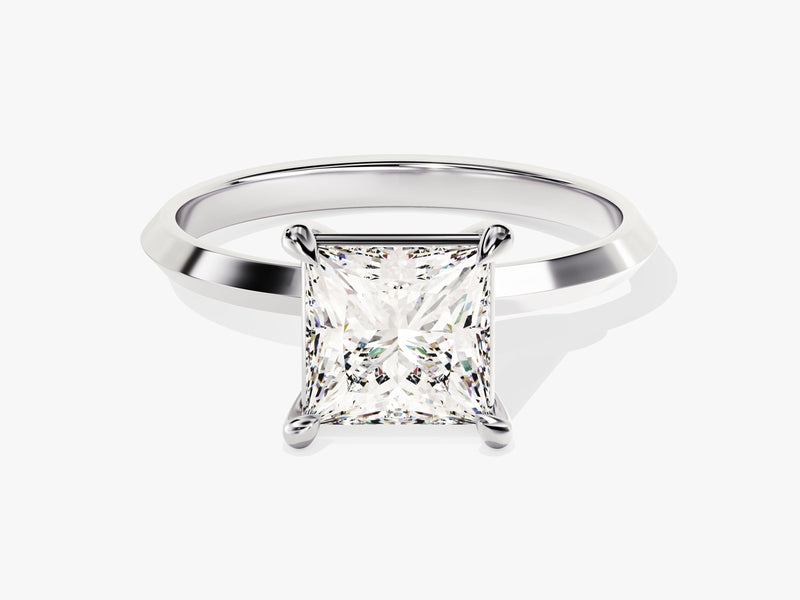 Knife Edge Princess Moissanite Engagement Ring (1.50 CT)