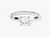 Knife Edge Cushion Moissanite Engagement Ring (1.00 CT)