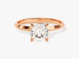 Knife Edge Cushion Lab Grown Diamond Engagement Ring (1.50 CT)