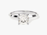 Knife Edge Cushion Moissanite Engagement Ring (1.50 CT)