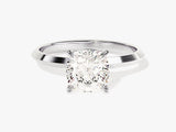 Knife Edge Cushion Moissanite Engagement Ring (2.00 CT)