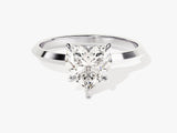 Knife Edge Heart Lab Grown Diamond Engagement Ring (1.50 CT)