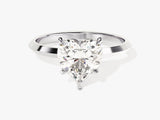 Knife Edge Heart Lab Grown Diamond Engagement Ring (2.00 CT)