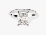 Knife Edge Radiant Lab Grown Diamond Engagement Ring (2.00 CT)