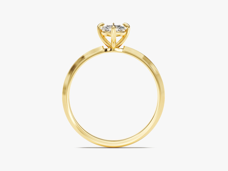 Knife Edge Marquise Moissanite Engagement Ring (1.00 CT)