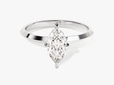 Knife Edge Marquise Moissanite Engagement Ring (1.00 CT)