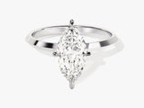 Knife Edge Marquise Moissanite Engagement Ring (1.50 CT)