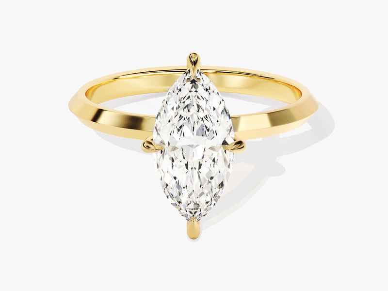 Knife Edge Marquise Moissanite Engagement Ring (1.50 CT)