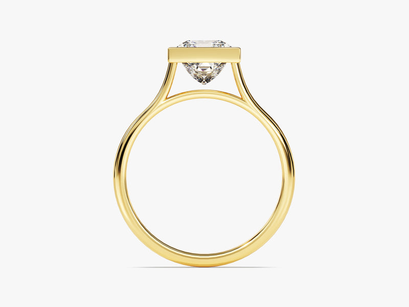 Bezel Princess Lab Grown Diamond Engagement Ring (1.50 CT)