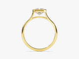 Bezel Emerald Lab Grown Diamond Engagement Ring (2.00 CT)
