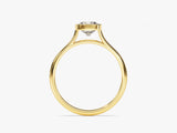 Bezel Cushion Lab Grown Diamond Engagement Ring (1.00 CT)