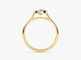 Bezel Pear Lab Grown Diamond Engagement Ring (1.50 CT)