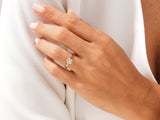 Bezel Asscher Moissanite Engagement Ring (1.00 CT)