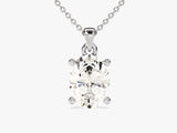 Oval Cut Moissanite Solitaire Pendant (1.50 CT)