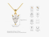 Pear Cut Lab Grown Diamond Solitaire Pendant (1.00 CT)