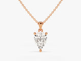 Pear Cut Lab Grown Diamond Solitaire Pendant (1.00 CT)