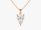 Pear Cut Lab Grown Diamond Solitaire Pendant (1.50 CT)