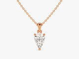 Pear Cut Lab Grown Diamond Solitaire Pendant (0.50 CT)