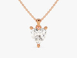 Heart Cut Lab Grown Diamond Solitaire Pendant (1.00 CT)