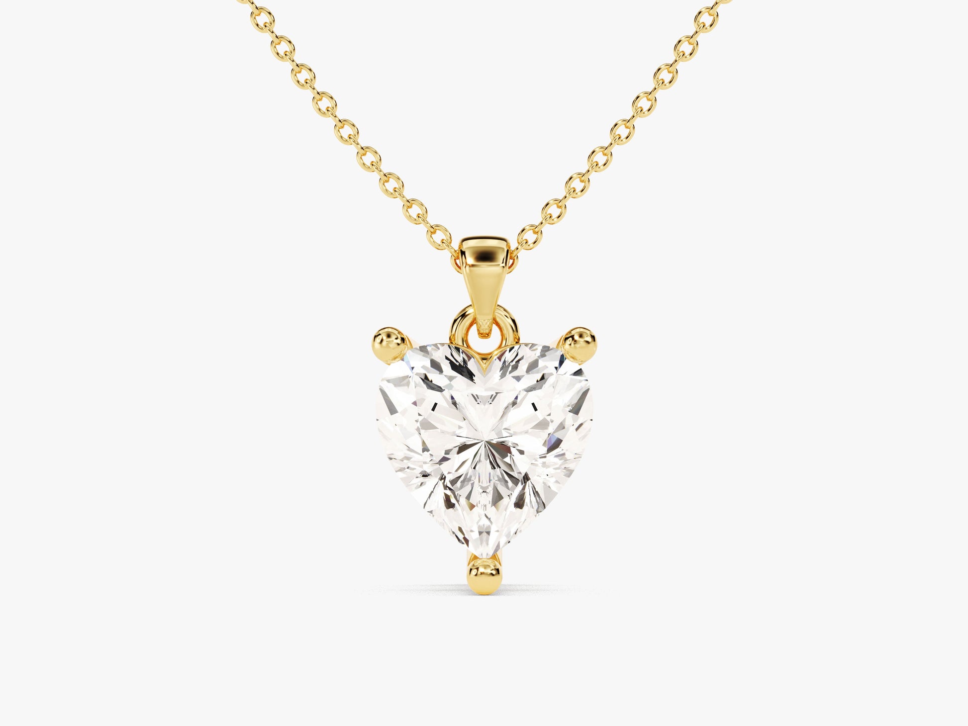 Heart Cut Lab Grown Diamond Solitaire Pendant (1.50 CT)