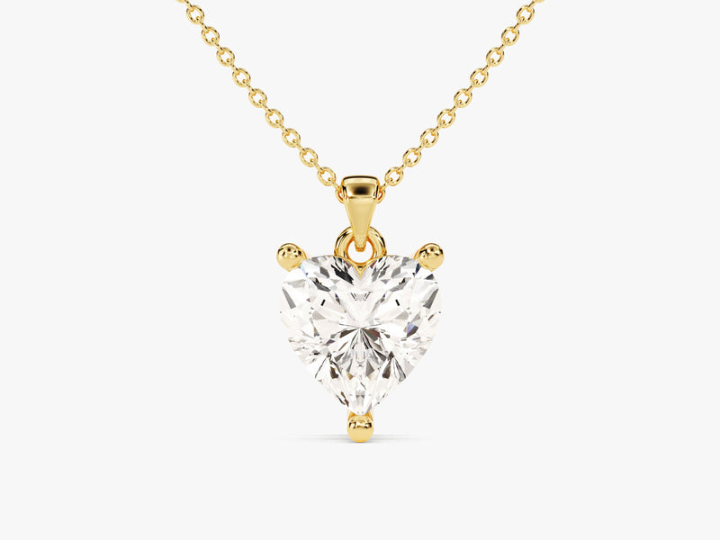 Heart Cut Lab Grown Diamond Solitaire Pendant (1.50 CT)