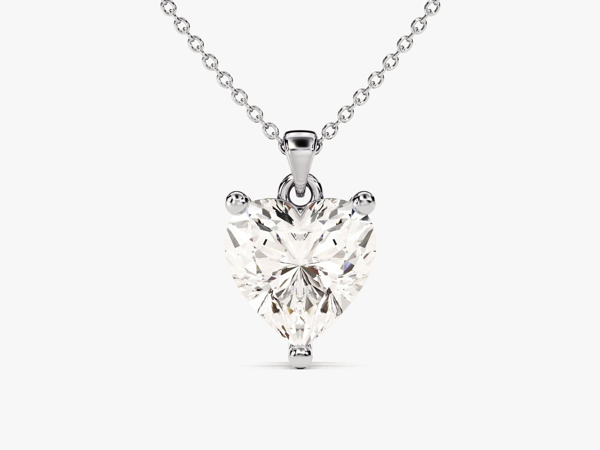 Heart Cut Lab Grown Diamond Solitaire Pendant (2.00 CT)