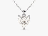 Heart Cut Moissanite Solitaire Pendant (2.00 CT)