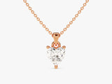 Heart Cut Lab Grown Diamond Solitaire Pendant (0.50 CT)