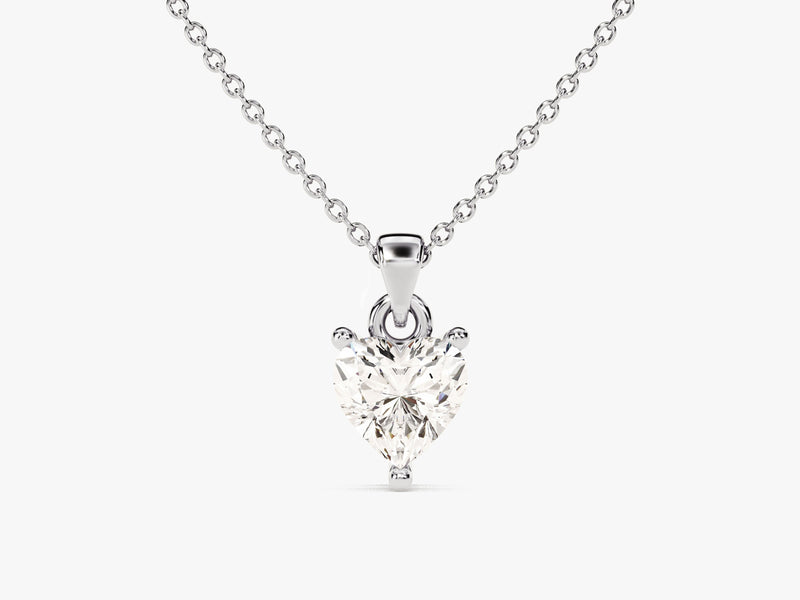 Heart Cut Moissanite Solitaire Pendant (0.50 CT)