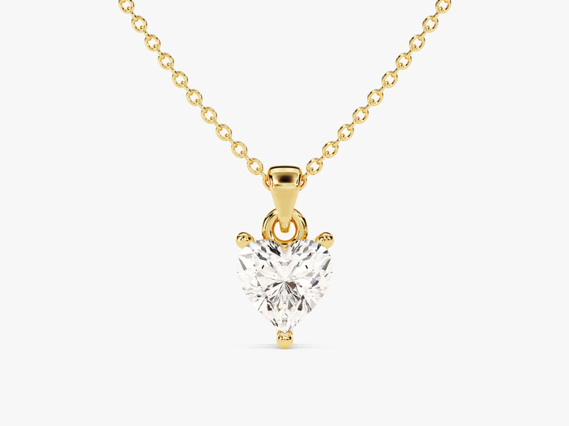 Heart Cut Lab Grown Diamond Solitaire Pendant (0.50 CT)