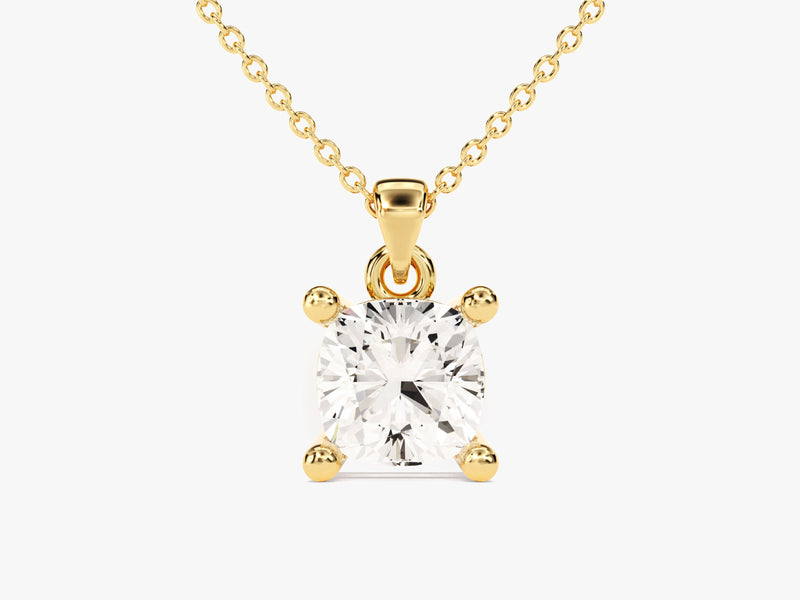 Cushion Cut Lab Grown Diamond Solitaire Pendant (1.00 CT)