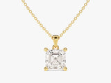 Asscher Cut Lab Grown Diamond Solitaire Pendant (1.00 CT)