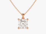 Asscher Cut Lab Grown Diamond Solitaire Pendant (1.50 CT)