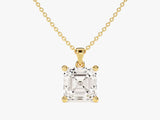 Asscher Cut Moissanite Solitaire Pendant (1.50 CT)