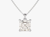 Asscher Cut Lab Grown Diamond Solitaire Pendant (2.00 CT)