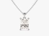 Radiant Cut Moissanite Solitaire Pendant (1.00 CT)