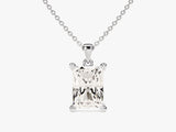 Radiant Cut Lab Grown Diamond Solitaire Pendant (1.50 CT)