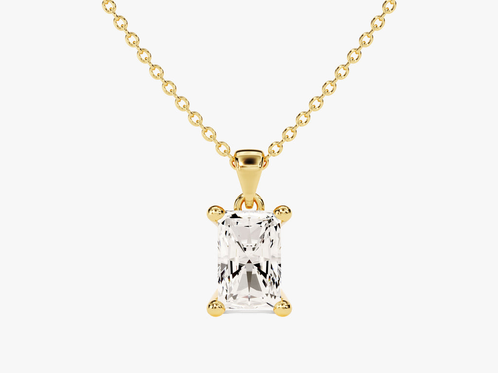 Radiant Cut Lab Grown Diamond Solitaire Pendant (0.50 CT)