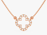 Diamond Clover Necklace (0.30 CT) in 14k Solid Gold