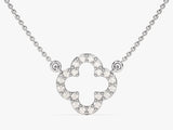 Diamond Clover Necklace (0.30 CT) in 14k Solid Gold