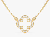 Diamond Clover Necklace (0.30 CT) in 14k Solid Gold