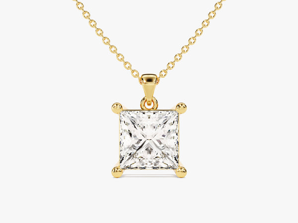 Princess Cut Lab Grown Diamond Solitaire Pendant (1.50 CT)