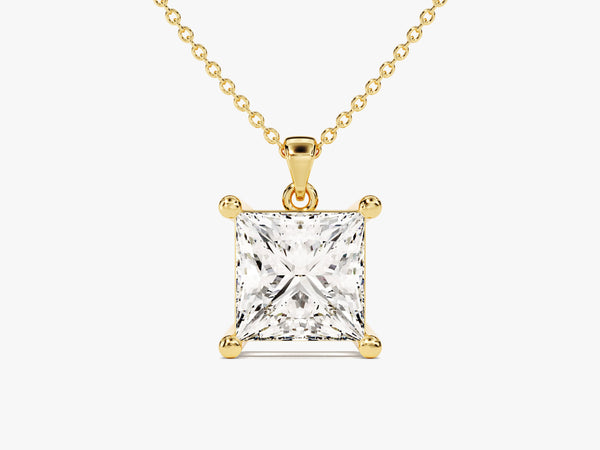 Princess Cut Lab Grown Diamond Solitaire Pendant (2.00 CT)