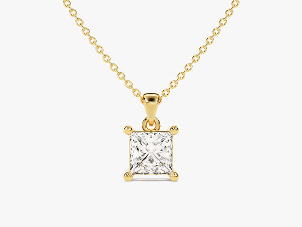 Princess Cut Lab Grown Diamond Solitaire Pendant (0.50 CT)